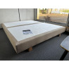 PRESTIGE GLS 17 cm 160 x 200 ( 2x 160 x 200 ) lattes sommier TAPISSIER tour microfibre BEIGE sand Fabriqué en France