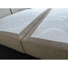 PRESTIGE GLS 17 cm 160 x 200 ( 2x 160 x 200 ) lattes sommier TAPISSIER tour microfibre BEIGE sand Fabriqué en France