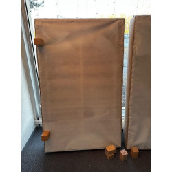 PRESTIGE GLS 17 cm 160 x 200 ( 2x 160 x 200 ) lattes sommier TAPISSIER tour microfibre BEIGE sand Fabriqué en France
