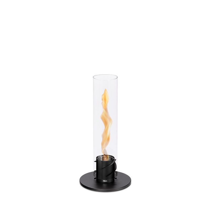 copy of SPIN 90 feu de table laqué NOIR de HOFATS tourbillon de flammes dans un cylindre crée une atmosphère très raffinée
