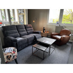 Incroyable CORAL 511 canapé NEUF 3 places RELAX transat ELECTRIQUES  revetement textille chaleur et facie d'entretien