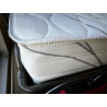 Canapé lit Matelas 20 CM Couchage largeur 140 cm rapido Convertible pour TOUS LES JOURS haut DOSSIER cale la tete