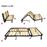 BZ vendu complet matelas 30KG/M3 de 12 cm + mécanisme  + lattes + couette + coussins. Confort de QUALITE à prix RAISONNABLE
