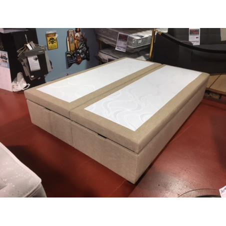 COFFRE 140 (2 x 70 X 200) LATTES sommier TAPISSIER pour couchage ferme 140 x 190 grand rangement