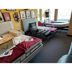 U panoramique ANGLE double COFFRE canapé avec fonction relax Familiale convertible lit d'appoint + 4 tétieres relax