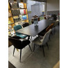 U panoramique ANGLE double COFFRE canapé avec fonction relax Familiale convertible lit d'appoint + 4 tétieres relax
