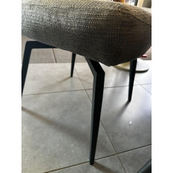 MILANO chaise assise extraordinaire ressorts ensachés fonction TOURNANTE et PIVOTANTE A 90° AVEC RAPPEL textile très solide