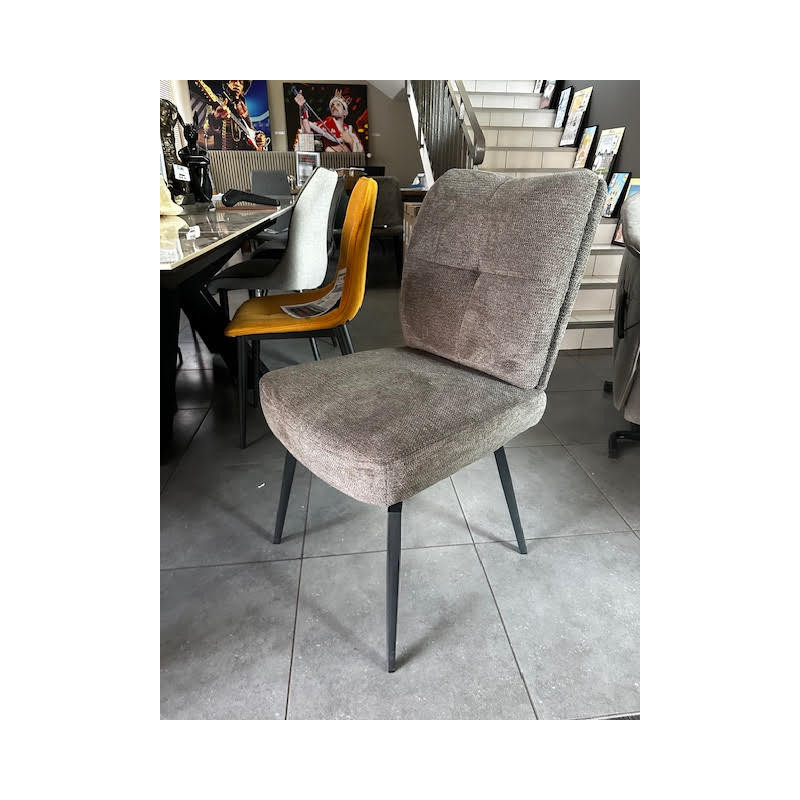 MILANO chaise assise extraordinaire ressorts ensachés fonction TOURNANTE et PIVOTANTE A 90° AVEC RAPPEL textile très solide