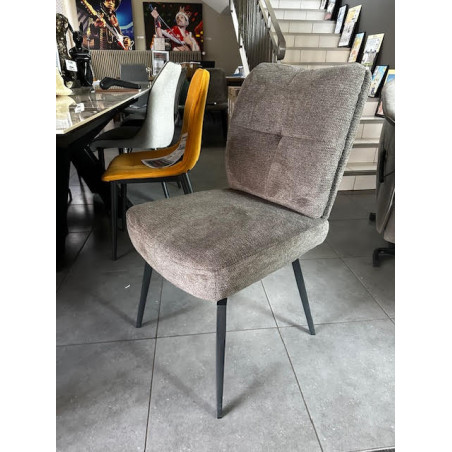 MILANO chaise assise extraordinaire ressorts ensachés fonction TOURNANTE et PIVOTANTE A 90° AVEC RAPPEL textile très solide