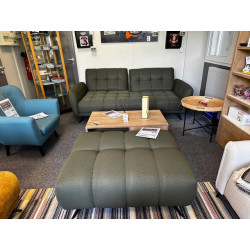 520 BEAU big POUF ROCK & CONFORT fonction RELAX XL & APERO textille FLEX-MILANO nid d'abeille