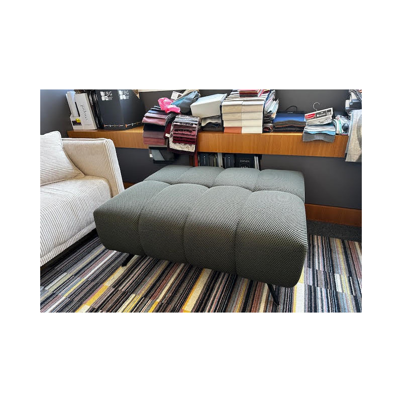 520 BEAU big POUF ROCK & CONFORT fonction RELAX XL & APERO textille FLEX-MILANO nid d'abeille