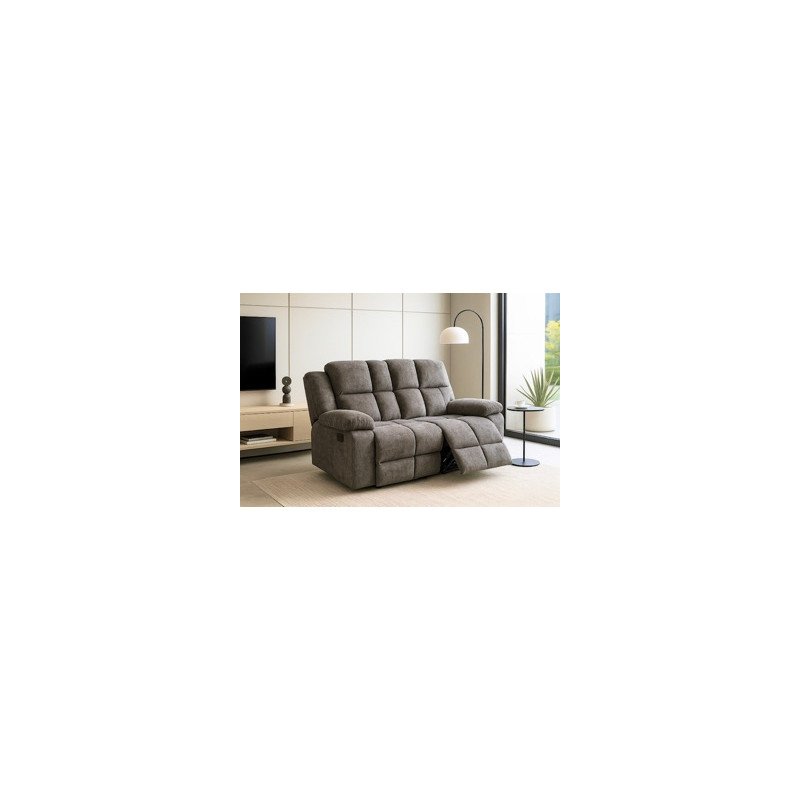 170cm design BUBBLE teinte clair dossier HAUT relaxation transat électrique canapé SAINT RAPHAEL 2 places assises ferme