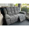 170cm design BUBBLE teinte clair dossier HAUT relaxation transat électrique canapé SAINT RAPHAEL 2 places assises ferme