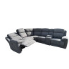 6-5 PLACES angle REVERSIBLE et MODULABLE 2 SIEGES ELECTRIQUES TISSU HAUTE QUALITE Réf St MAXIME 526