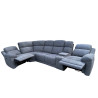 6-5 PLACES angle REVERSIBLE et MODULABLE 2 SIEGES ELECTRIQUES TISSU HAUTE QUALITE Réf St MAXIME 526