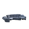 6-5 PLACES angle REVERSIBLE et MODULABLE 2 SIEGES ELECTRIQUES TISSU HAUTE QUALITE Réf St MAXIME 526