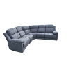 6-5 PLACES angle REVERSIBLE et MODULABLE 2 SIEGES ELECTRIQUES TISSU HAUTE QUALITE Réf St MAXIME 526