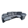 6-5 PLACES angle REVERSIBLE et MODULABLE 2 SIEGES ELECTRIQUES TISSU HAUTE QUALITE Réf St MAXIME 526