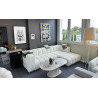 MILAN canapé Esprit BIG MAMA BUBBLE angle droite DESIGN & CONFORTABLE en option dans de nombreux autres revetements et couleurs