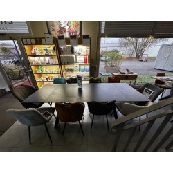 7-6 PLACES angle REVERSIBLE + MODULABLE équipé de 2 SIEGES relax transats ELECTRIQUES + console bar revêtement HAUTE QUALITE