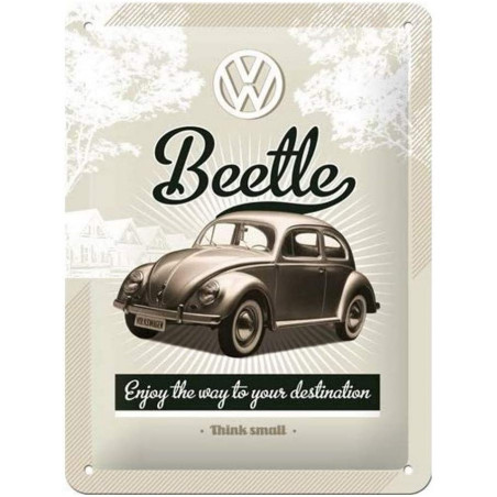 15 X 20 cm Nostalgic-Art Plaque Métal Volkswagen COX coccinelle RELIEF