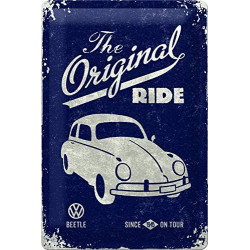 20 x 30 cm COX Nostalgic-Art 22202Plaque en métal Coccinelle Originale de Volkswagen 20 x 30 cm