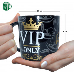 Mug VIP Tasse, Céramique, diamètre intérieur 8,5 x largeur13 x hauteur 9 cm passe au lave vaisselle