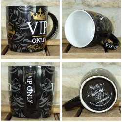 Mug VIP Tasse, Céramique, diamètre intérieur 8,5 x largeur13 x hauteur 9 cm passe au lave vaisselle