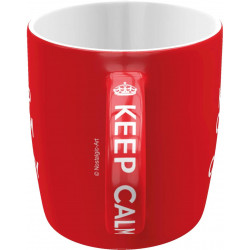 Mug KEEP CALM and CARRY ON Tasse, Céramique, diamètre intérieur 8,5 x largeur13 x hauteur 9 cm passe au lave vaisselle