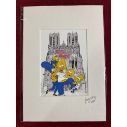 Simpson family Cathédrale Notre-Dame de Reims (la famille Simpson)