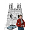 Porsche 911 SINGER James Dean Cathédrale Notre-Dame de Reims