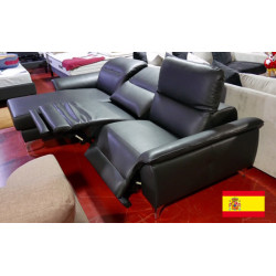 638 CUIR intégral multi-relaxation CANAPE angle confort