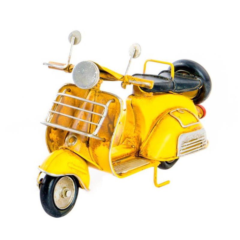 Scooter VESPA VEHICULE DÉCORATION MÉTAL longueur 17 cm