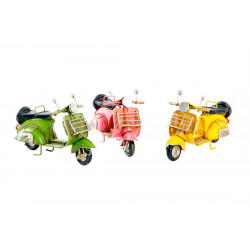 Scooter VESPA VEHICULE DÉCORATION MÉTAL longueur 17 cm