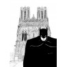 BATMAN en promenade Rémoise à la cathédrale notre dame de Reims