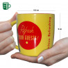 Mug COCA COLA Tasse céramique, diamètre intérieur 8,5 x largeur 13 x hauteur 9 cm passe au lave vaisselle et micro-ondes