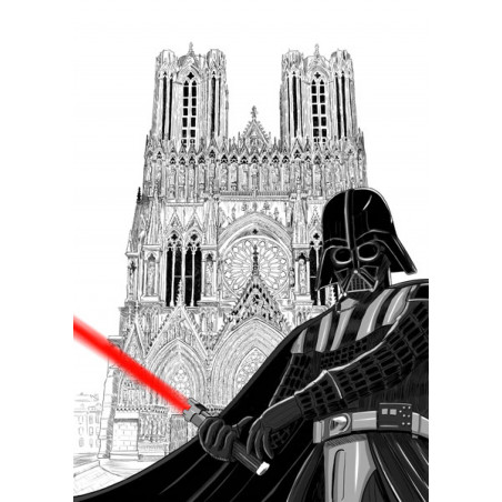 Dark vador Cathédrale Notre-Dame de Reims