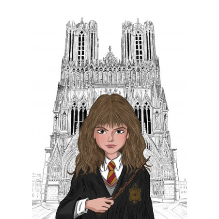 HERMIONE devant la cathédrale notre dame de Reims