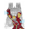 IRON MAN devant la cathédrale notre dame de Reims