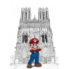 MARIO devant la cathédrale notre dame de Reims