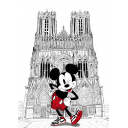 MICKEY en Nike AIR JORDAN devant la cathédrale notre dame de Reims
