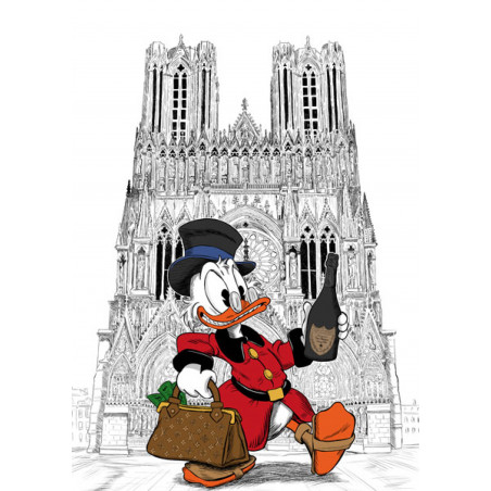 PICSOUS LVMH Dom P & VUITTON devant la cathédrale notre dame de Reims