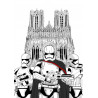 Stormtrooper devant la cathédrale notre dame de Reims