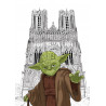 YODA devant la cathédrale notre dame de Reims