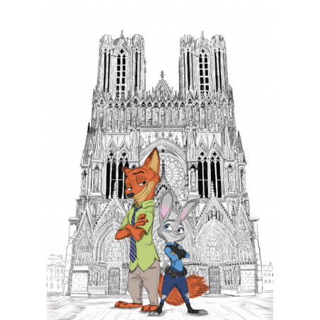 Zootopie & la cathédrale notre dame de Reims