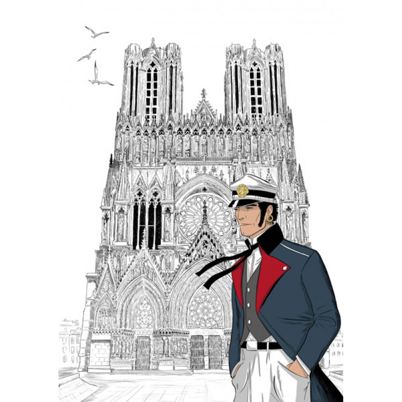 Corto Maltese, la cathédrale notre dame de Reims