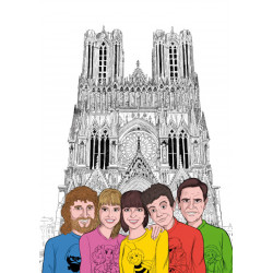 Club Dorothée en visite à la cathédrale notre dame de Reims