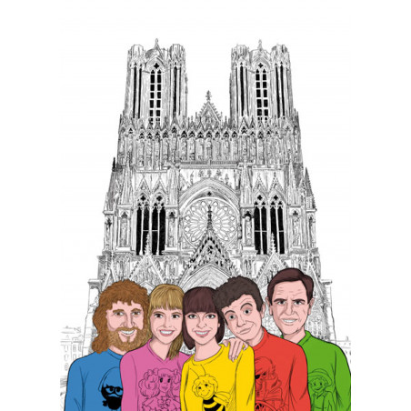 Club Dorothée en visite à la cathédrale notre dame de Reims