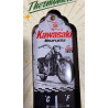 Thermomètre Kawasaki sur tôle, Métal, Garage, 28 x 6.5 x 2 cm Nostalgic-Art 80140 intérieur extérieur protégé