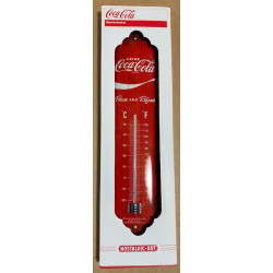 Nostalgic Art 80310 Coca-Cola Logo vague fond rouge Thermomètre